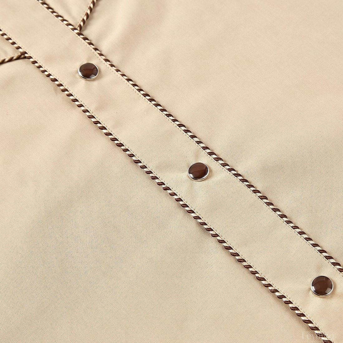 The Trailblazer Men's Embroidered Western Pearl Snap Shirt