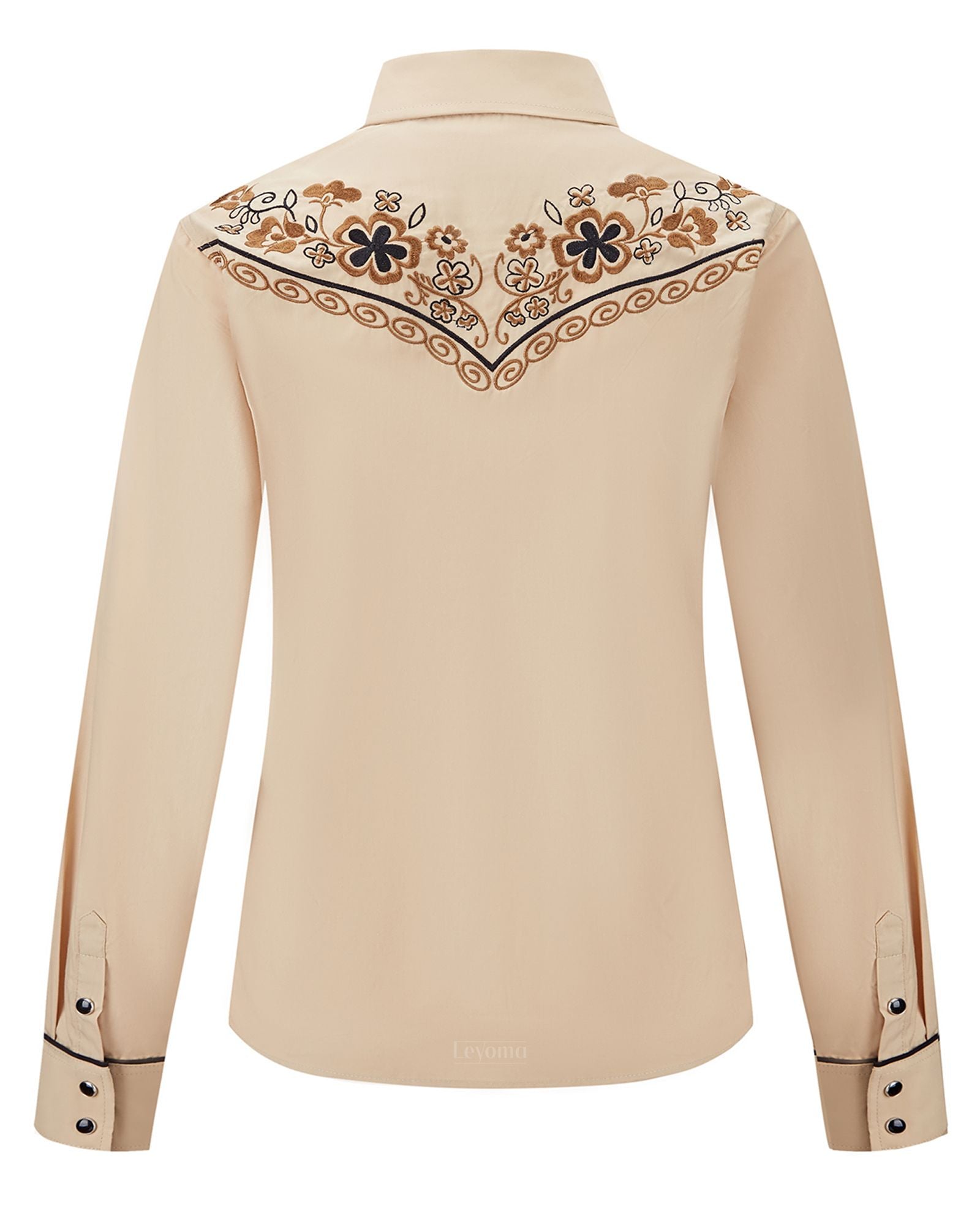 Women's Wildflower Embroidered Western Pearl Snap Shirt