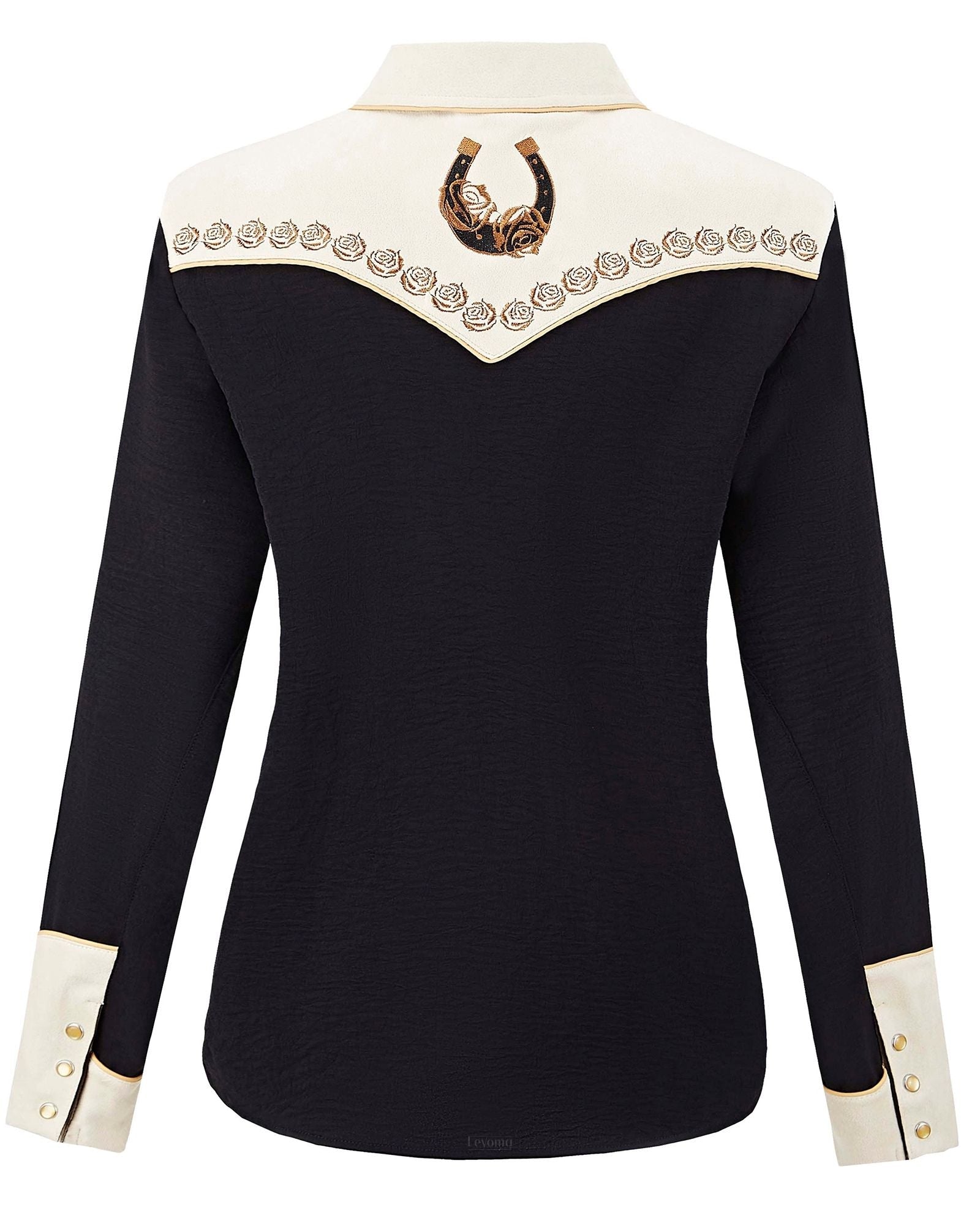 Women's Tulsa Rose Embroidered Western Pearl Snap Shirt