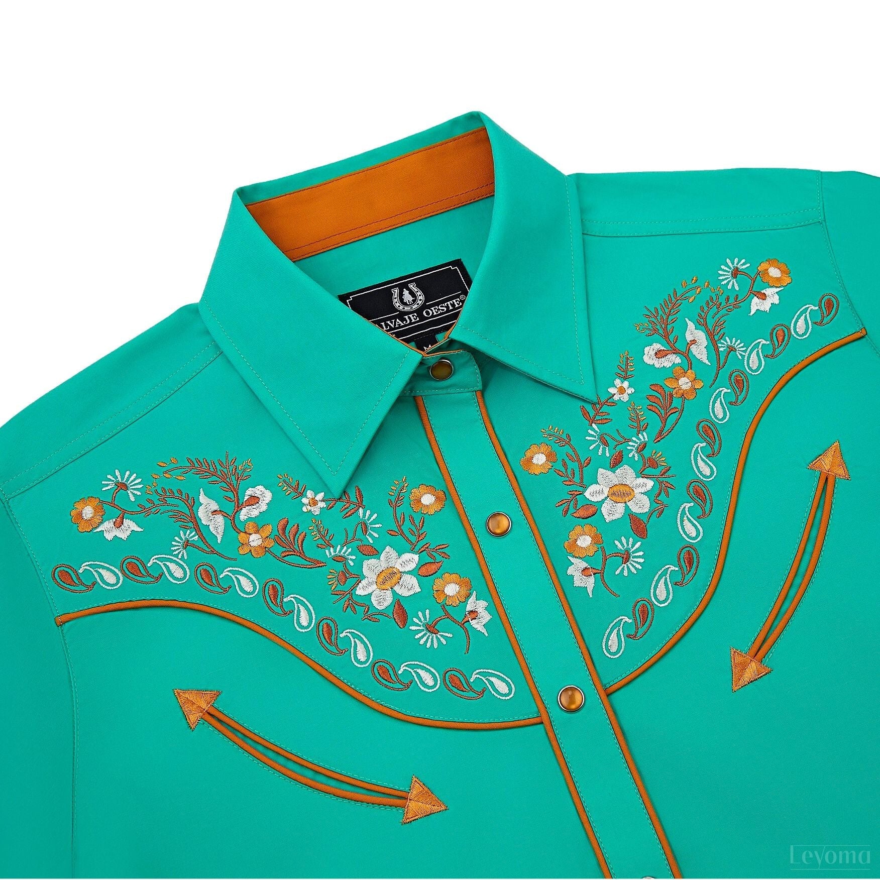 Women's Summer Meadows Embroidered Western Pearl Snap Shirt