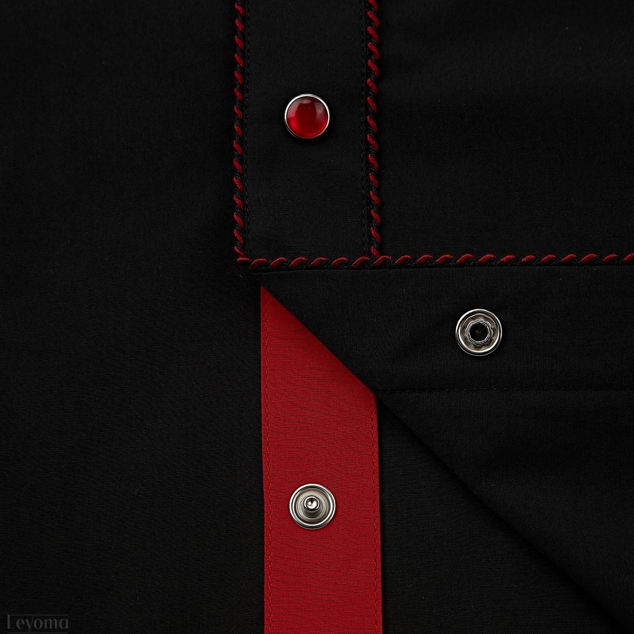 The Inferno Men's Embroidered Western Pearl Snap Shirt