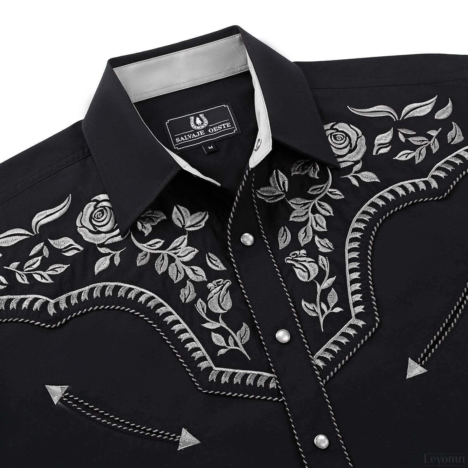 Prairie Wind Men's Embroidered Western Pearl Snap Shirt